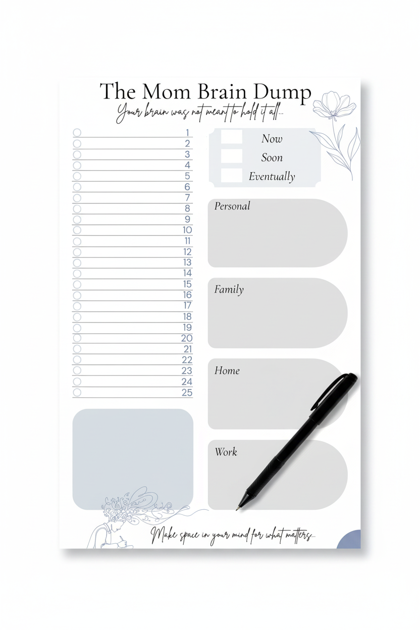 Mom & Her Brain Dump & Mental Reset Bundle