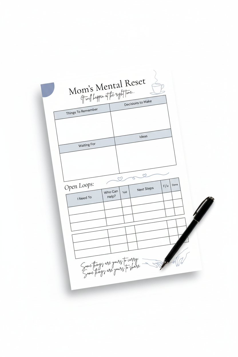 Mom & Her Brain Dump & Mental Reset Bundle